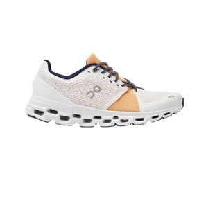 On Cloudstratus Women’s Running Shoe – White/Almond US8/39